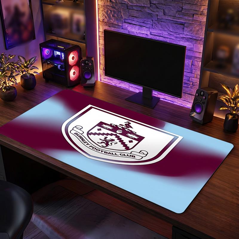 Burnley Football Print Large Mouse Pad, Anti-Slip Extended Gaming Desk Mat for Office Home