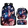 Spell Return Battle School Bag Elementary School Student Animation Backpack Large Capacity Three-piece Set