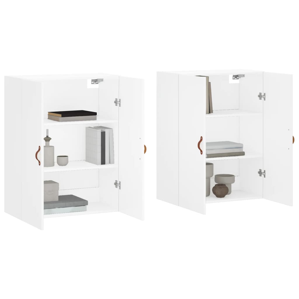 Wall Cabinets 2 pcs. White 69.5 x 34 x 90 cm