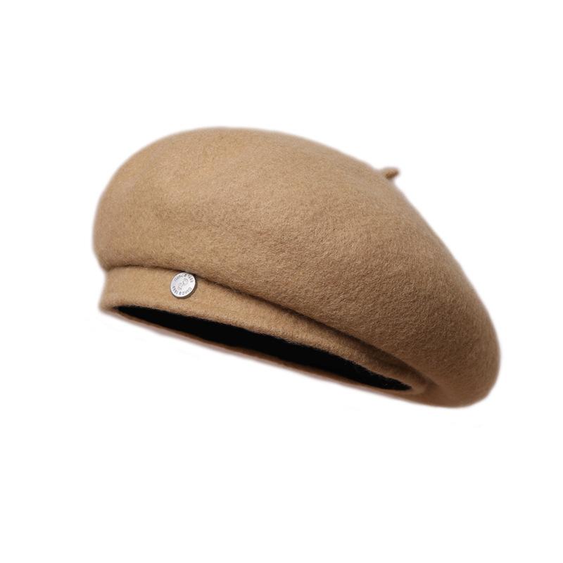 Women's Beret Retro Autumn and Winter Women's Outdoor Leisure Temperament Painter Hat Mushroom Hat