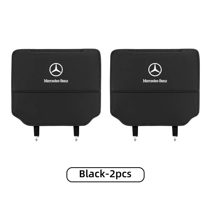 2025 Hot 2PCS Car Seat Back Protector Anti-Kick Mats Anti Dirty Pad For Mercedes Benz AMG A C E Class W201 W210 W108 W204 W205 W