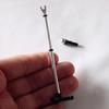 Microphone Holder Toy Compact Vivid Alloy Miniature Microphone Stand Dollhouse Model for 1/12 Doll House