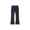 Fila Solid Color Mid Waist Straight Leg Casual Pants Women Bottoms Legendary-Blue F51W421601F-NV