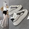 Fleece Little White Shoes Women's 2025 Winter New Bread Shoes Platform Versatile and High Soft Baseplate Shoes Women's Cotton Shoes 6801-1