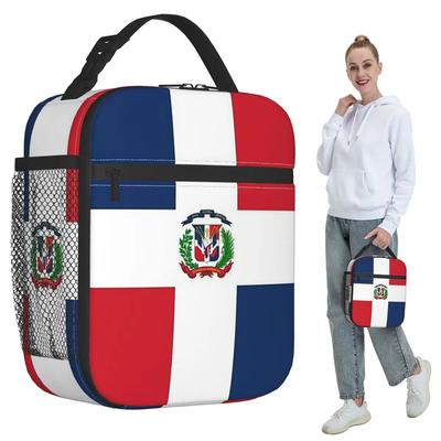 Flag Of The Dominican Republic Insulated Lunch Bag for Kids School Cooler Thermal Food Box Tote Portable Lunch Boxes Container