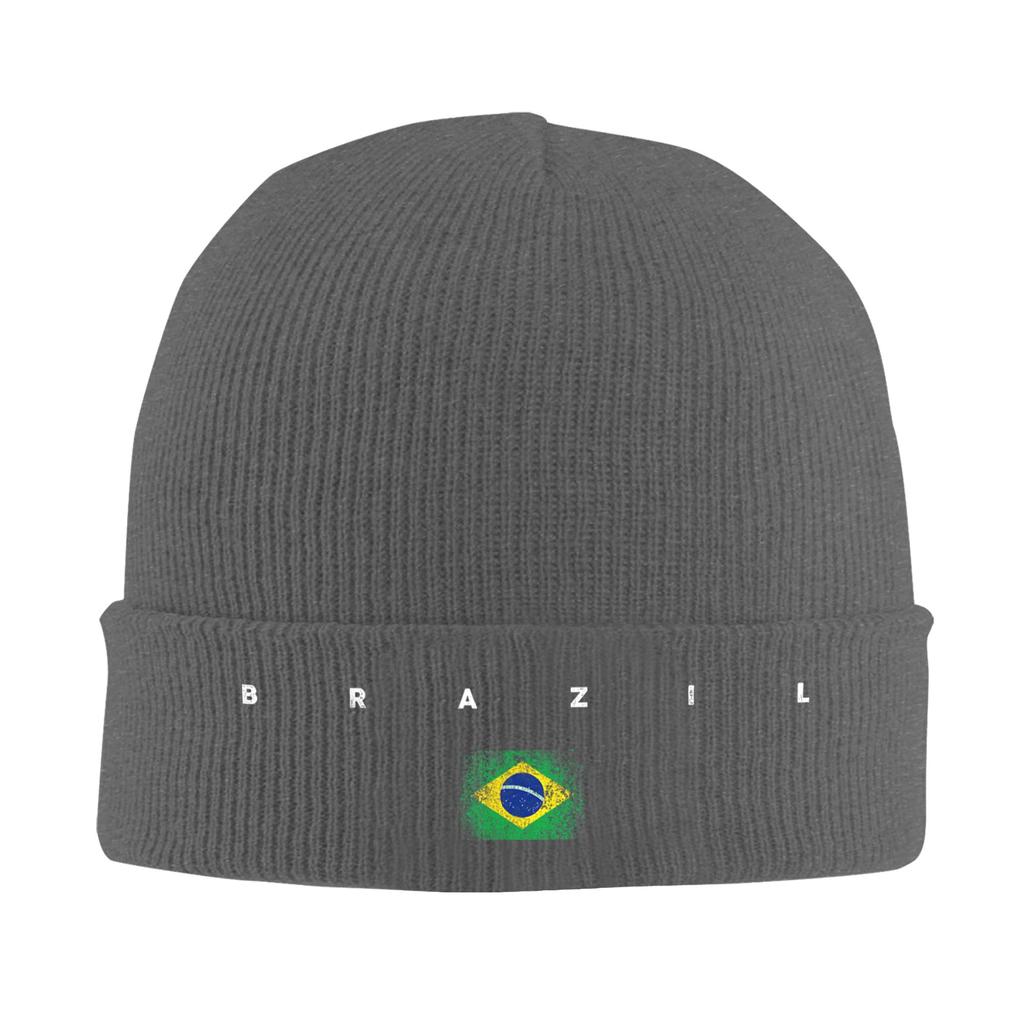 Brazil Brazilian Flag Knitted Caps Womens Unisexs Beanie Winter Hats Warm Cap