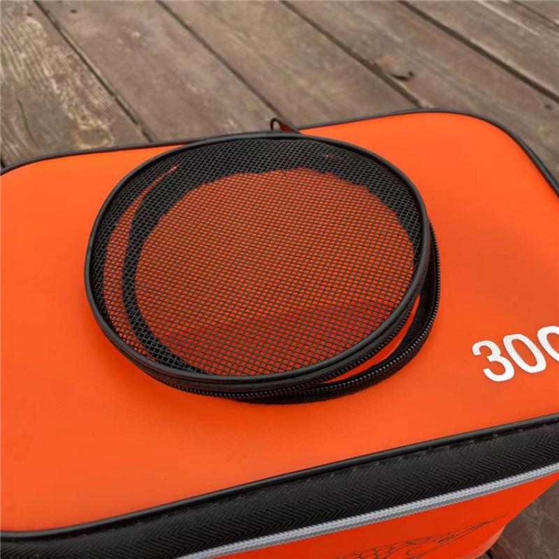 Folding Live Fish Bucket EVA Thickened Portable Lightweight Collapsible Fish Pail for Fishing Camping Picnic Outdoor Activities