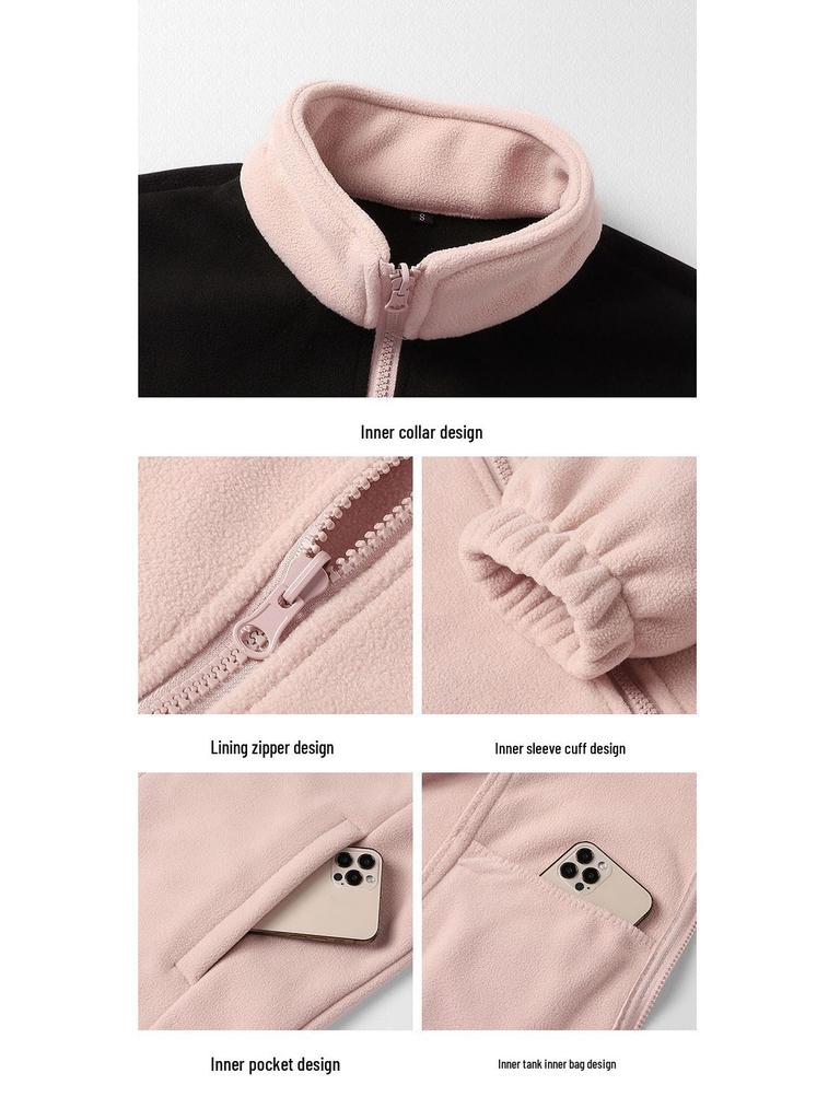 Mountain Couples' 3-in-1 Detachable Fleece-Lined Windproof Hiking Suit