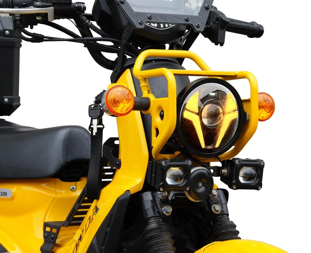 HENGTUAOTO Cross Cab CC110 Dedicated 5.75 Inch LED Headlight, Ultra Distance Auxiliary Spotlight, White