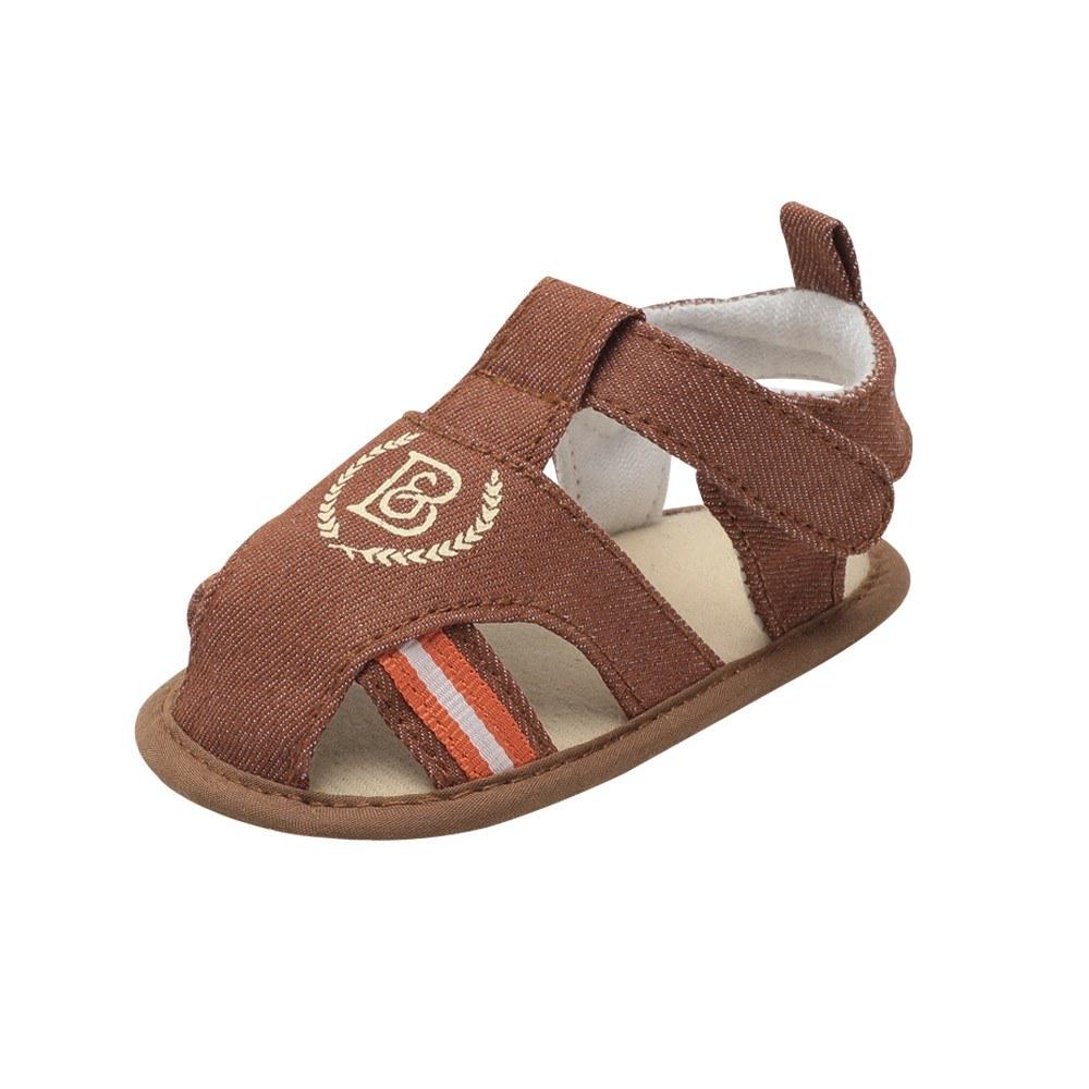 Alamana Stylish Magic Tape Baby Infant Soft Sole Warm Anti-Slip Prewalker Toddler Shoes Coffee 11cm