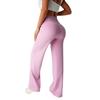 Women's High Waist Sports Pants, Slim Straight Long Trousers with Stitched Pockets, Outdoor Casual Comfortable Workout Pants