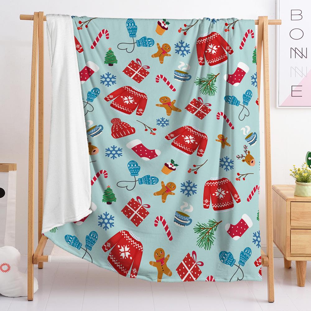 Christmas Blanket Flannel Blanket Gift Snowman Blanket Spring And Autumn