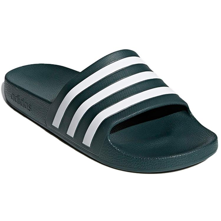 New Adilette Adidas Aqua Slides 'Legend Ivy' F35537