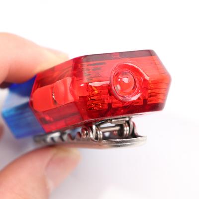 LED Rot und Blau Multifunktions Blinkwarnleuchte Wasserdicht Verkehrssicherheit Schulterleuchte Manuelle Steuerung Eingebaute Batterie