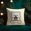 Bakery Animal Cartoon Collection Cushion Cover Silky elegant Comfort Sofa Bed Invisible zipper Beach pillowcase