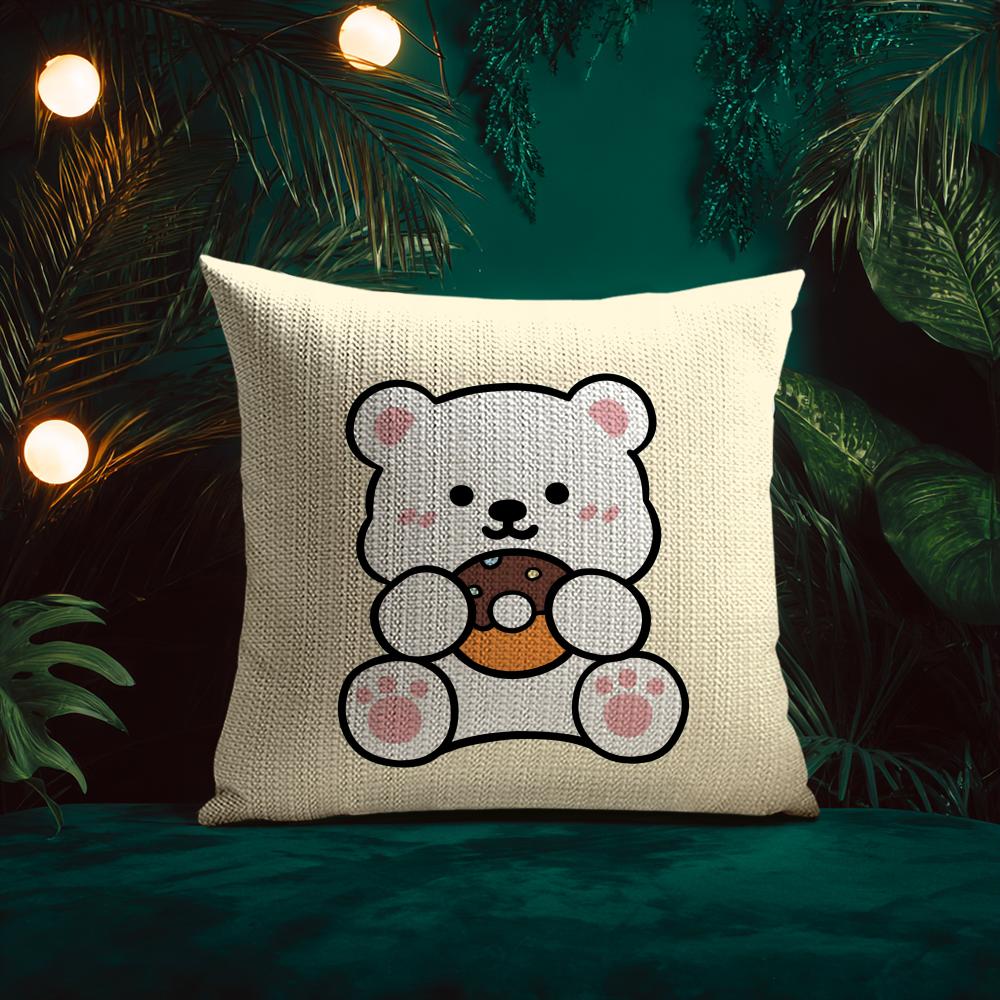 Bakery Animal Cartoon Collection Cushion Cover Silky elegant Comfort Sofa Bed Invisible zipper Beach pillowcase