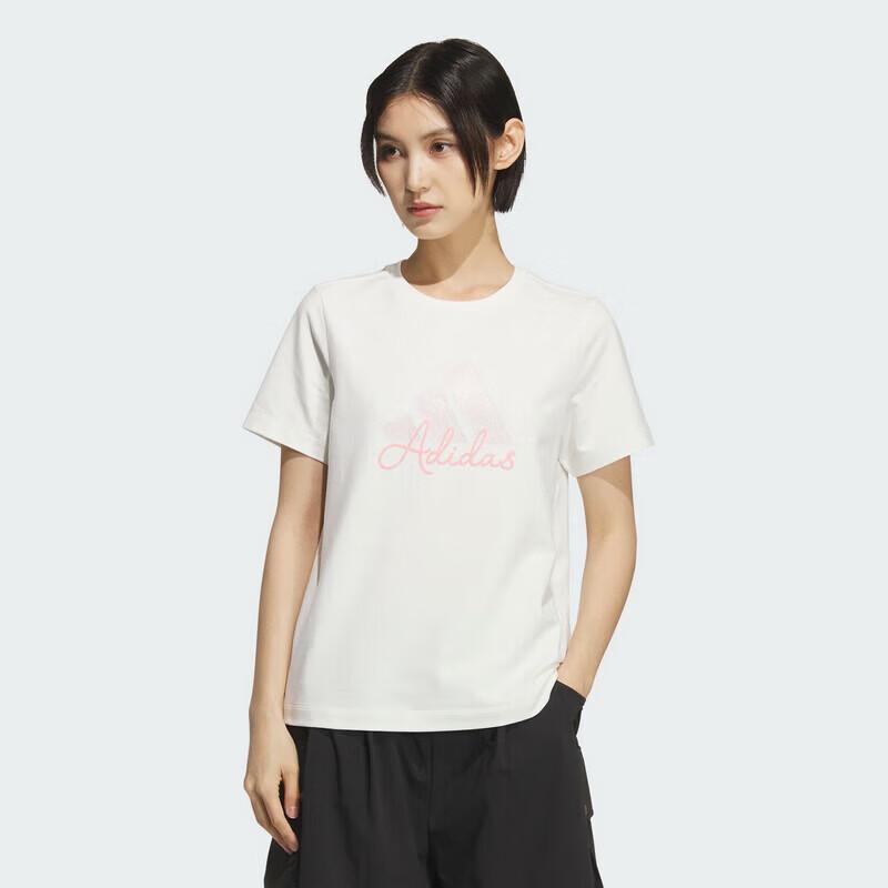 Adidas Women s W LOGO GFX Short Sleeve T-Shirt KF2677 M