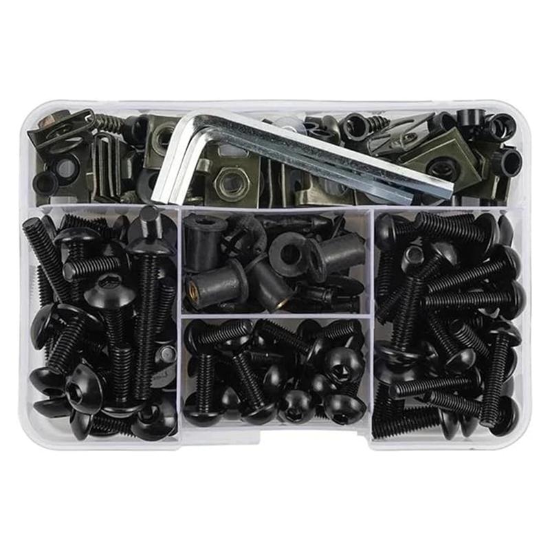 190pcs Screw Set Motorcycle Fairing Screws Kit Accessories Screw For Ducati 899 Zzr1400 KAWASAKI  ZX14R ZZR400 ZX7R ZX9R ZX12R