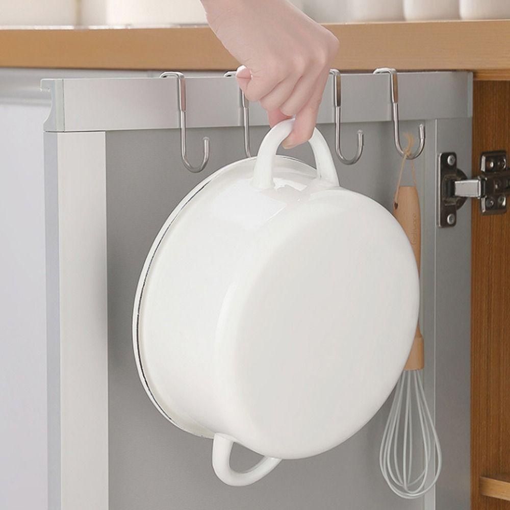 304 Stainless Steel Drawer Cabinet Hook Door Back Hanging Clothes Hook for Kitchen Bathroom