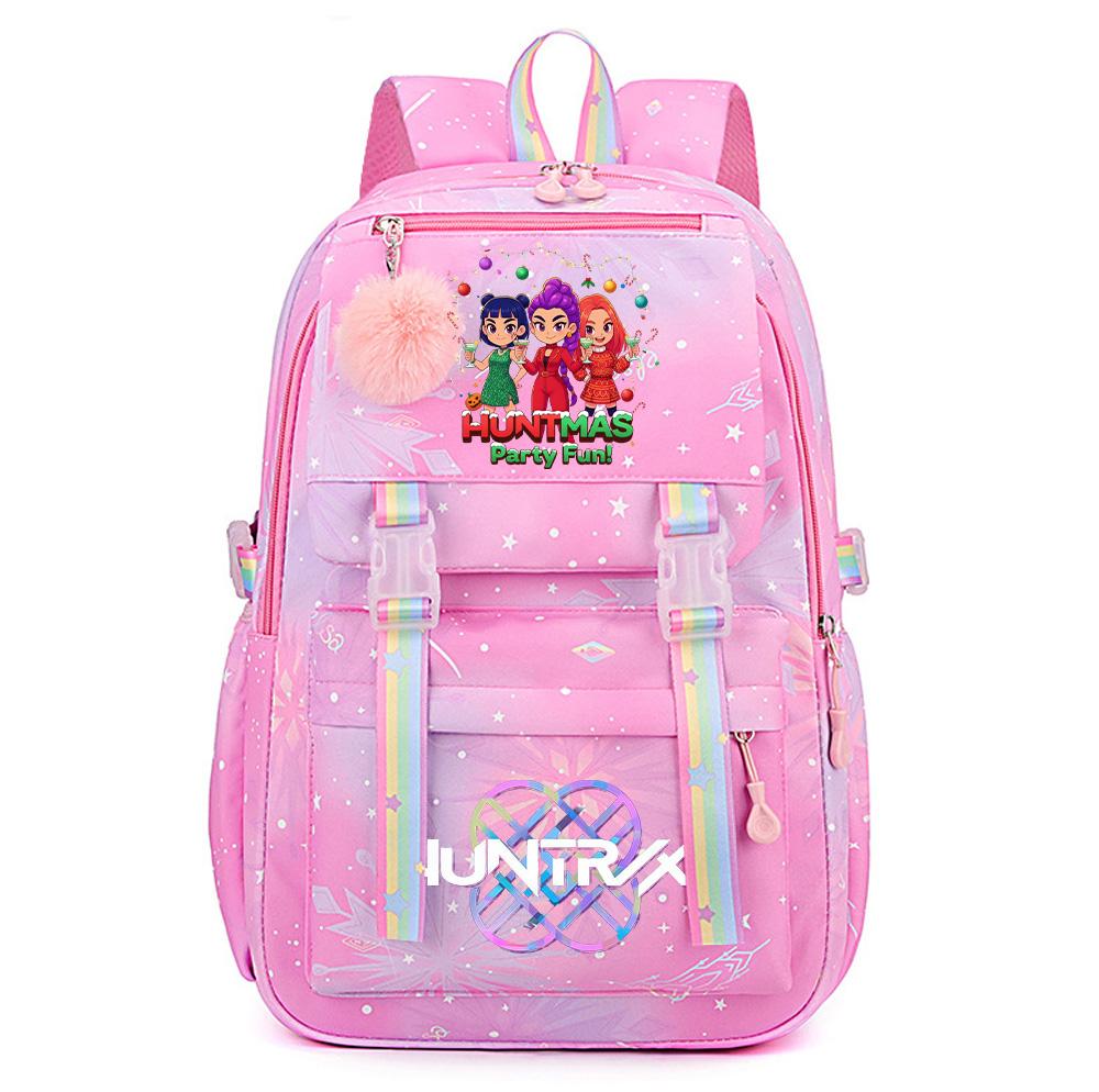 Christmas K-Pop Demon Hunters Printed Large Capacity Waterproof Backpack Teenger Student Girl Boy Schoolbag Bookbag waterproof Travel Bag Mochila