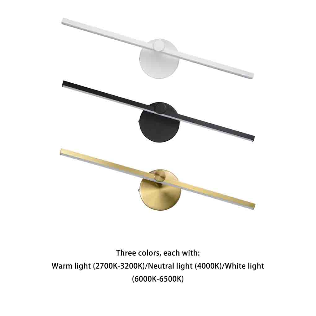 Aluminium Wall Light Solid Color Wall-mounted LED Replacement Ple Style 300 Degree Household Hotel Bedroom Lamp Ornament