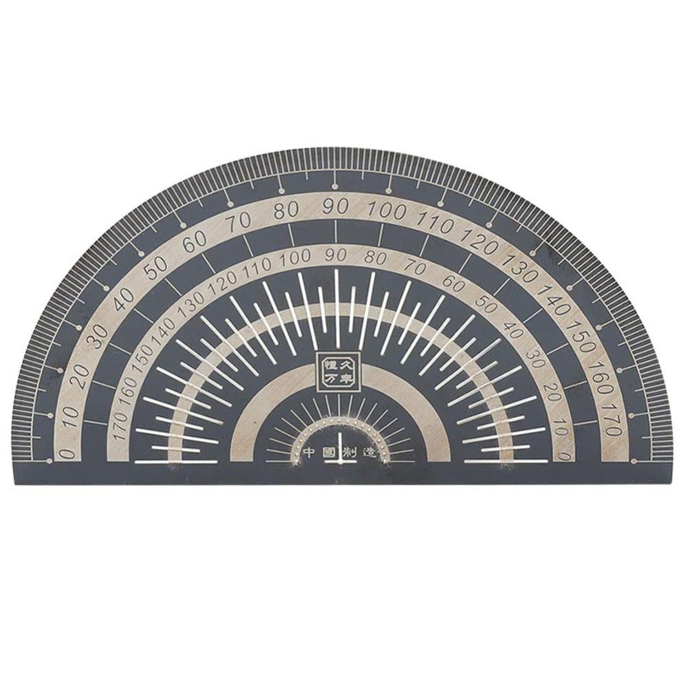 

Інструмент Гальванізований Маркувальний Транспортир Кутомір Деревообробна Лінійка Інструмент для Вимірювання Кутів