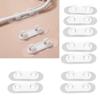 40Pcs Adhesive Cable Clips Punch   Adhesive Wire Holders Cord Clips   for Home Car Desk