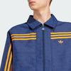 Adidas Originals 70S Fashion Print Comfortable Long Sleeve American Vintage Striped Polo Jacket Men Jacket Night-Indigo JN5959