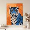 Kit Pittura Diamante Ricamo Perle Fai da Te Tigre Blu Maestosa Perline Scintillanti Arte Artigianato Decorazione Fatta a Mano Regalo per Uso Domestico