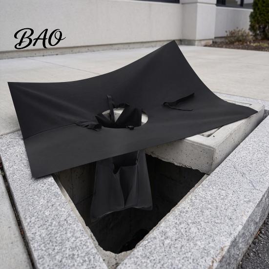 Stormwater Pollution Prevention Catch Basin Drain Filter, 48x48x22 Inch Filter for Drainage, Construction Site Sediment Guard & Debris with Tie Straps