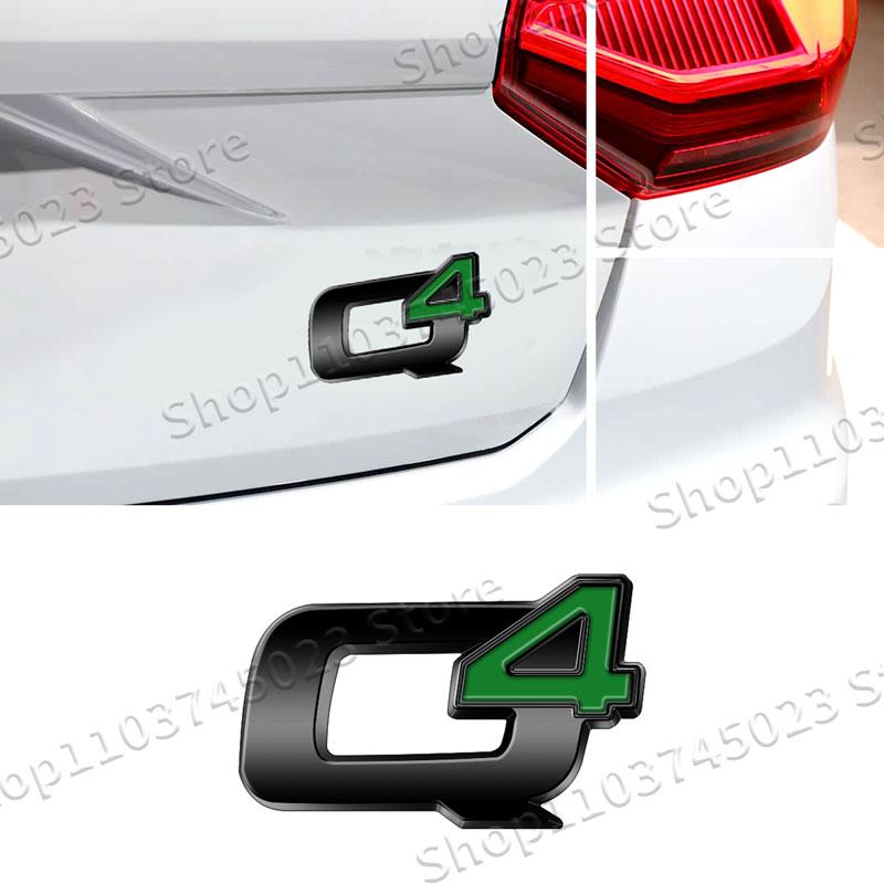 3D Metal Car Decor Q2 Q4 Logo Emblem Rear Trunk Badge Fender Sticker For Alfa Romeo 147 155 156 Giulia Giulietta Mito StelvioHA8