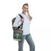 Tribal Bull Head Western Cowboy Insulated Lunch Bag for Women Cooler Thermal Food Box Tote Leakproof Lunch Boxes Container