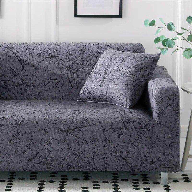 Geometrischer elastischer Sofabezug für Wohnzimmer, Couchbezug, hochelastischer Sofabezug, Möbelschutz, alle Bezüge, Heimdekoration