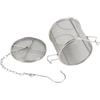 Stainless Steel Tea Ball Strainer and Filter, 4.7 Inch Infusion Basket for Loose Leaf Tea, Soup Seasonings, Broth with Hook
