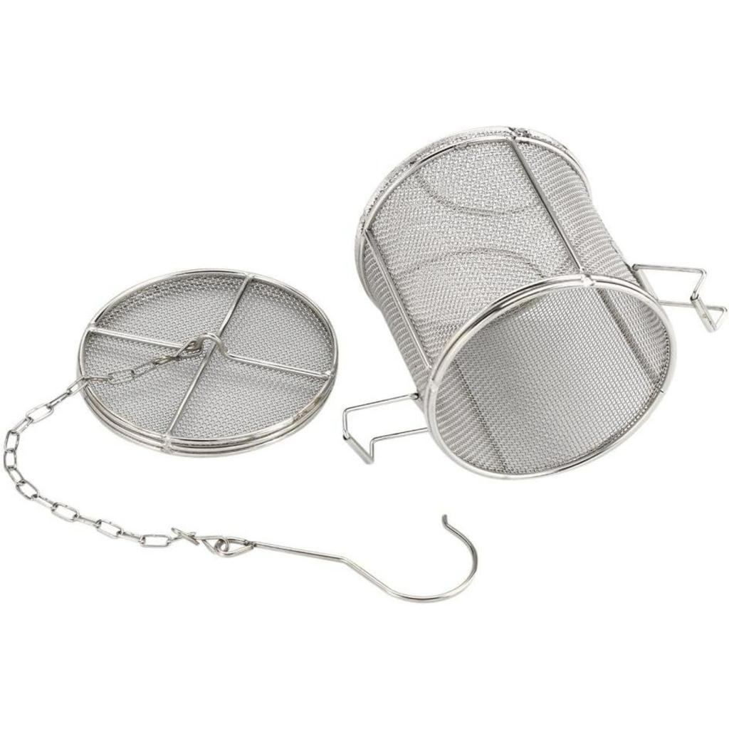 Stainless Steel Tea Ball Strainer and Filter, 4.7 Inch Infusion Basket for Loose Leaf Tea, Soup Seasonings, Broth with Hook