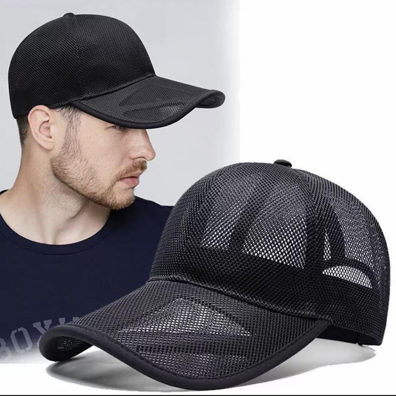 Yto Household Items Women's Air Permeable Full Mesh Baseball Cap, For Men And Adjustable Sun Hat For Outdoor Use Activities Summer Hollow Brim 56-60Cm
