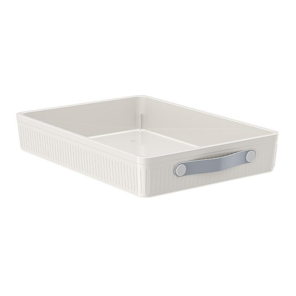 

Non Punched Drawer Type Storage Tray Plastic Spice Jars Storage Rack Under Sink M белый