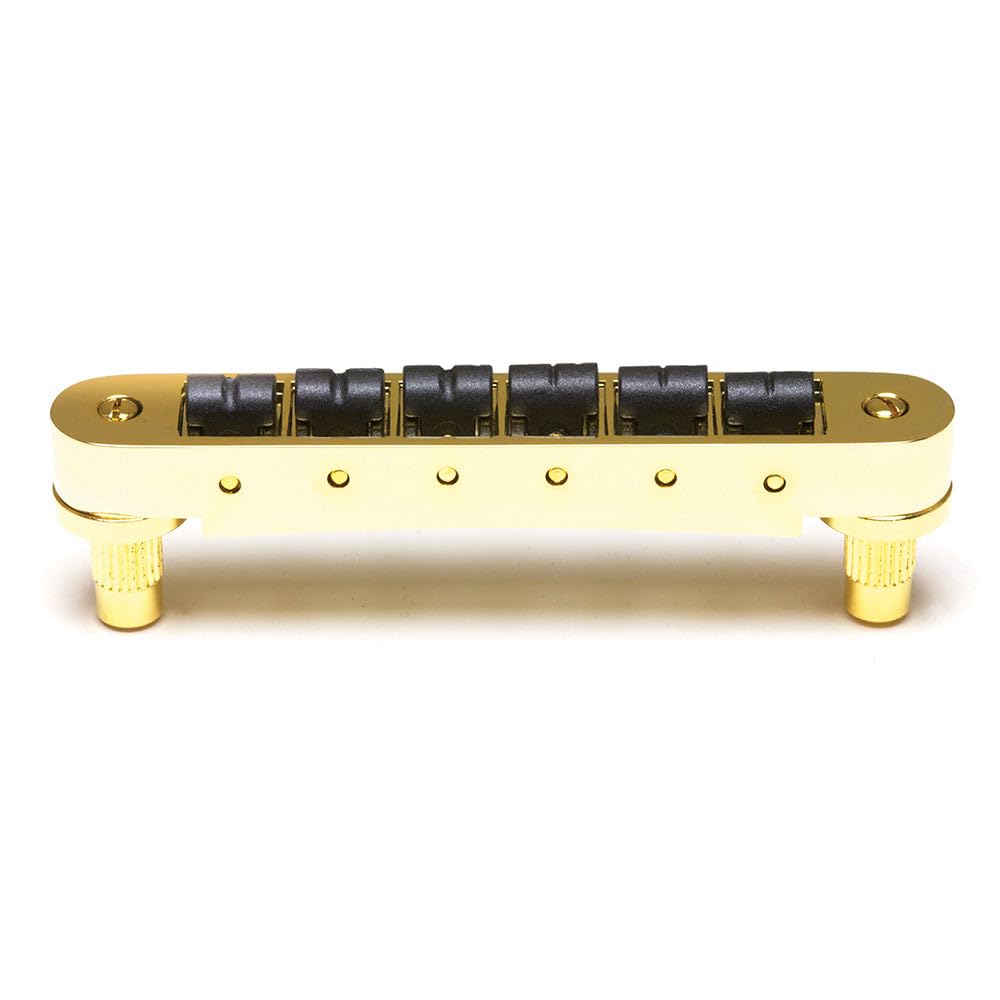 Graph Tech ResoMax NV2 Bridge for 4mm Gold PS-8843-G0 Tune-O-Matic Posts,