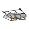 Under Cabinet Pot Lid Organizer, No Drill Hanging Storage Rack, SpaceSaving Kitchen Shelf Black