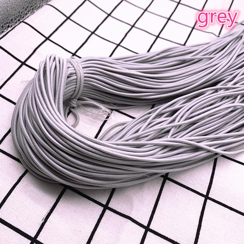 5 Yards 2,0 mm 2,5 mm Hochelastisches Rundes Gummiband Gummiband Elastische Schnur DIY Zubehör