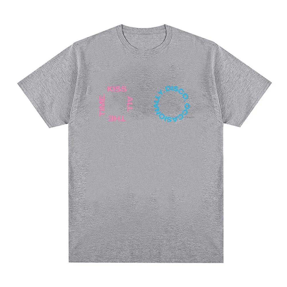 Harry Styles Kiss All The Time Disco Occasionally 2026 Tour Graphic TShirt Unisex Harajuku Style Loose Cotton TShirt
