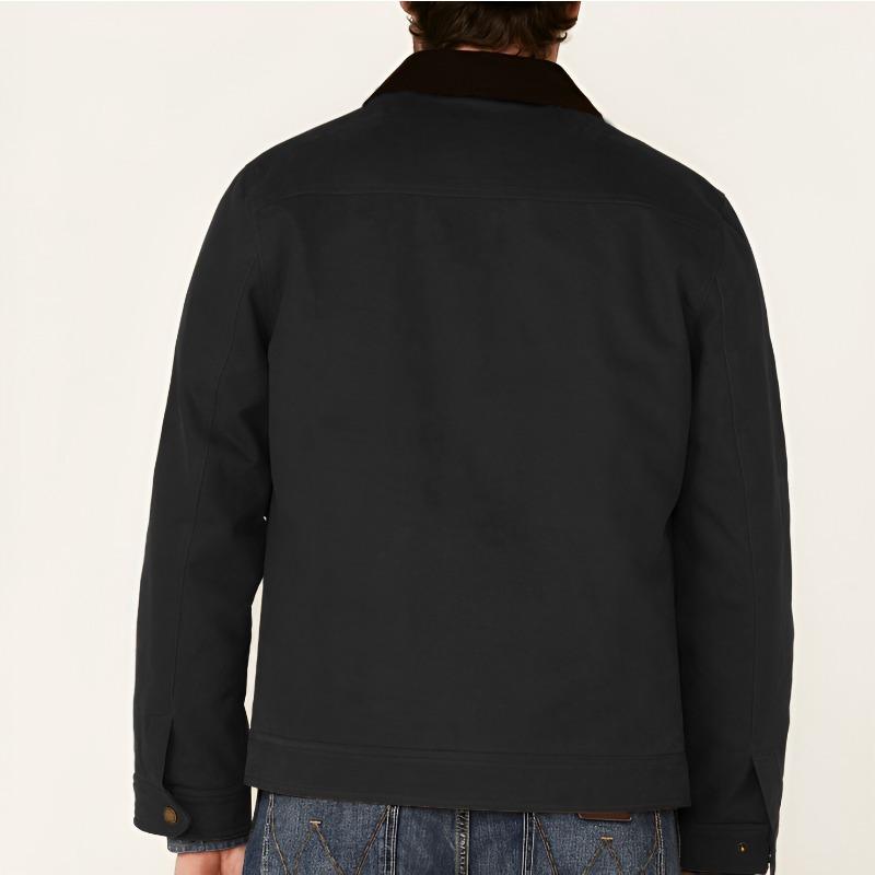 Men's Spring and Autumn Simple Casual Jacket Coat Collar Zipper Cardigan