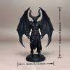 Halloween Demon Knight Figurine 3D Printed Desktop Ornament Black Demon Statue  Table