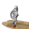 Damen Ovale Zifferblatt Armreif Armband Quarzuhr Strass Armbanduhr