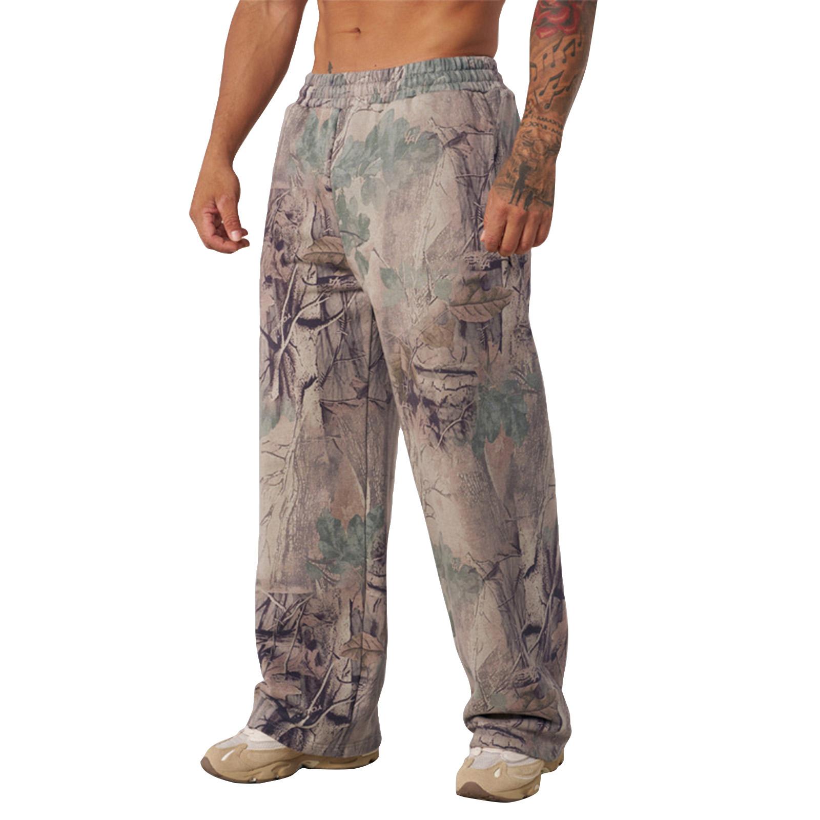

Men s Camouflage Loose Wide Leg Sweatpants Men s Casual Fashion Sweatpants XL