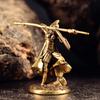 Vintage Brass Spartan Warrior Statue Twelve Types of Rome Soldier Models Figurine Game Props Desktop Ornaments Home Craft Decor