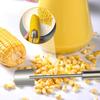 Long Handle Stainless Steel Corn Stripper Tool,Corn Peeler for Corn on The Cob Stripper Tool, Quick Corn Kernel Remover Tools for Kitchen Use