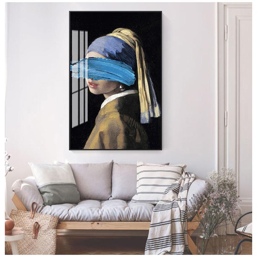 By Jon Pop Art Prints Wall Pictures For Home Decor The Girl With A Pearl Earring Canvas Paintings Reproductions Famous Artwork