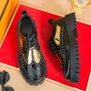 Fashion Thick Bottom Business Derby Shoes Formal Leather Shoes Men's Driving Shoes Wedding Fashion Quality Oxford Pointed Office Shoes