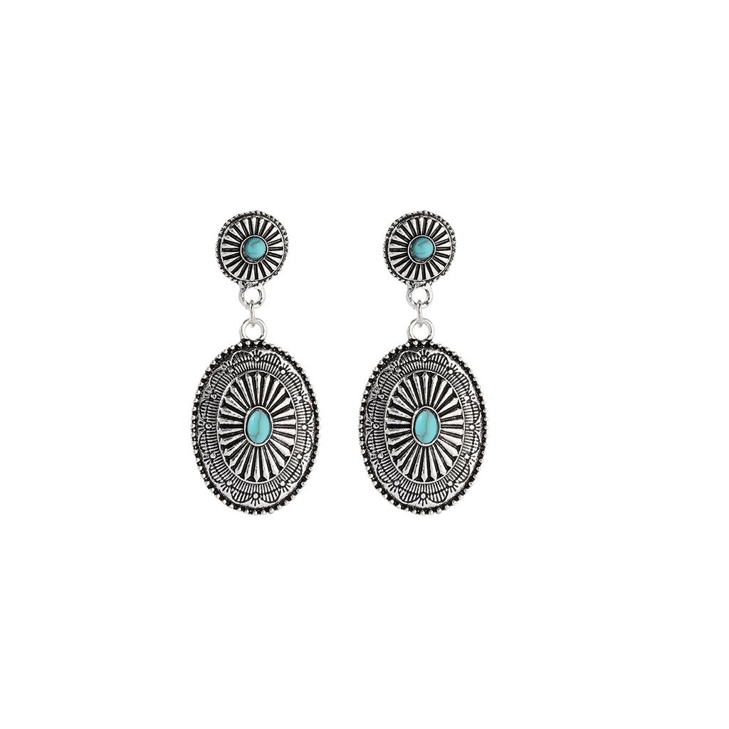 European and American retro bohemian ethnic style earrings, design sense, personality, niche design fringed earrings